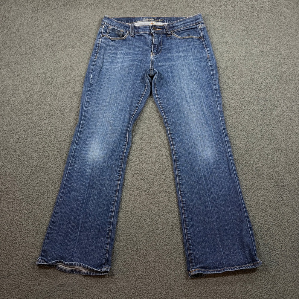 Old Navy Jeans Womens 6 Short Blue The Sweetheart Bootcut Stretch S/480938-01